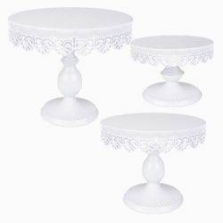 New 3 Piece Cake Stand Set 8” 10” And 12” 