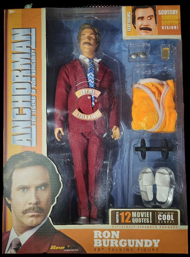 RON BURGUNDY 13" TALKING FIGURE