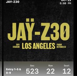 Jay Z Tickets oct 23