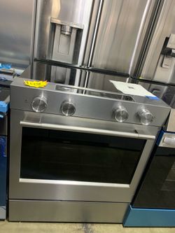 Eléctric Stove Stainless Steel with 5 Burners & Air Fryer Option- Take it today Pay later Ask for Details!