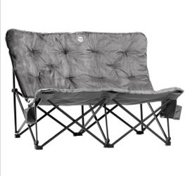 Timber Ridge Butterfly Padded Folding Loveseat – 600 lb. Total Capacity