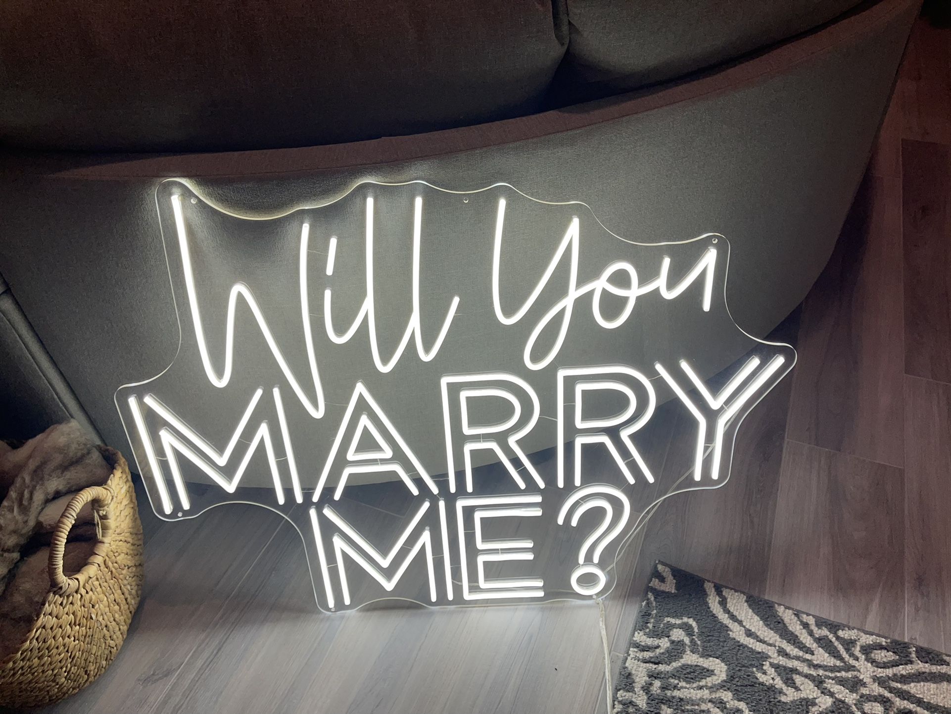 40” Will You Marry Me LED Sign For Engagement/Wedding