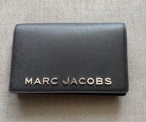 Marc Jacobs Chain Purse Logo Hardware Leather - Brand New With Tags And Paper