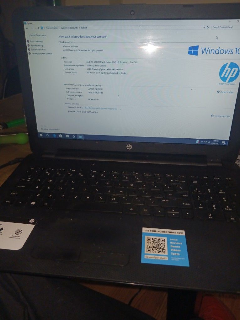 Hp 15 With Windows 10
