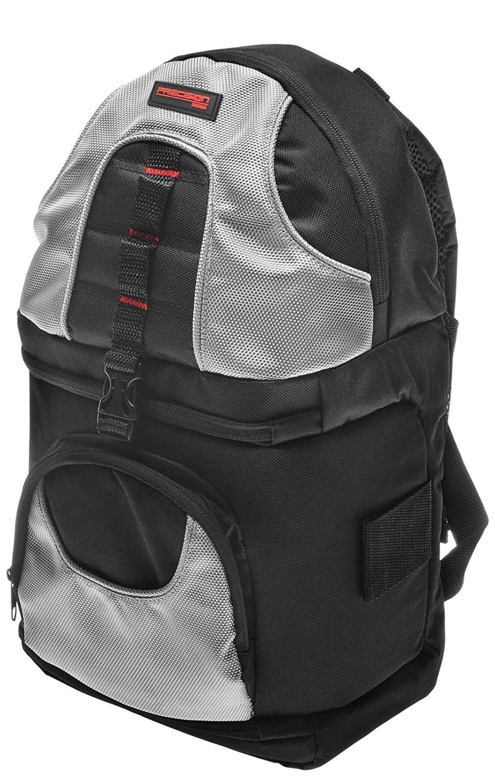 Brand New Precision Design PD-BP2 Deluxe Sling Digital SLR Camera Backpack Case (Black/Silver)