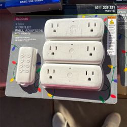New Indoor 3pack Wall Adapter With Remote 