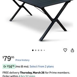 Camping Table Unopened Brand New