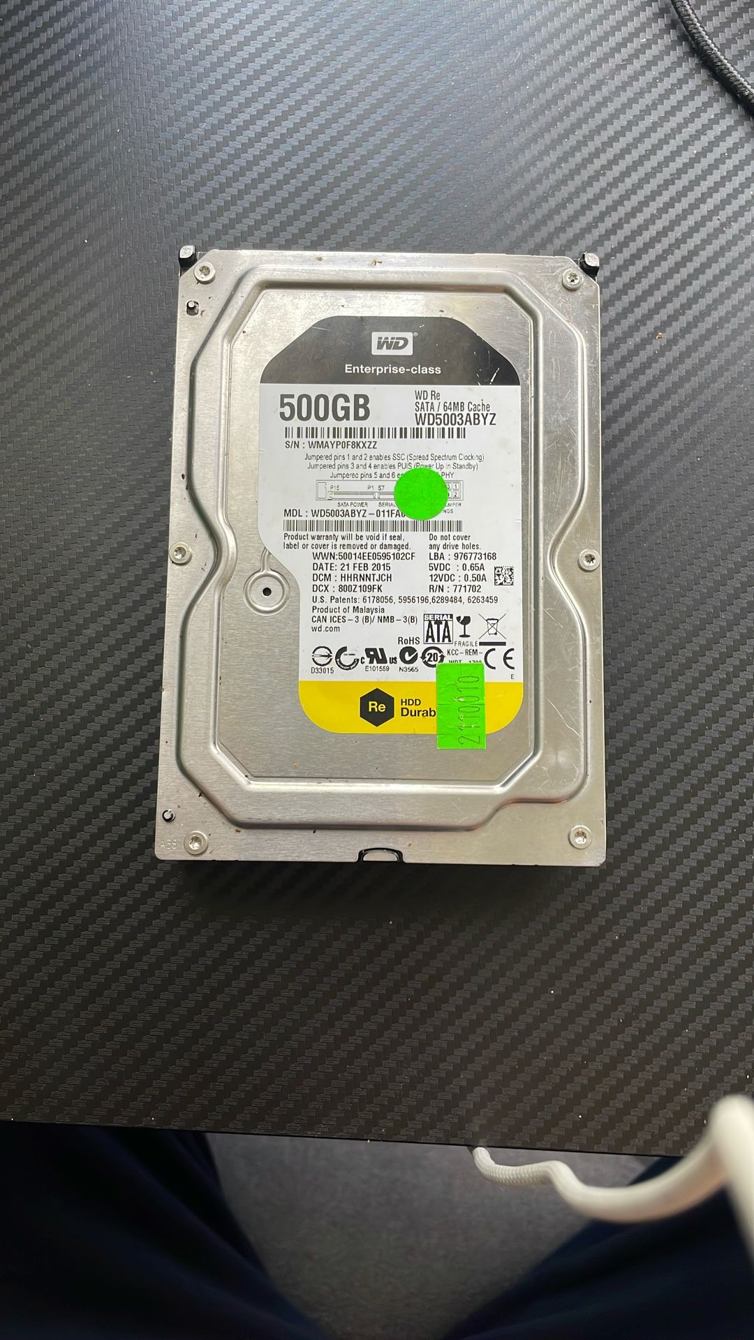 500 Gb Of Pc Hard Drive