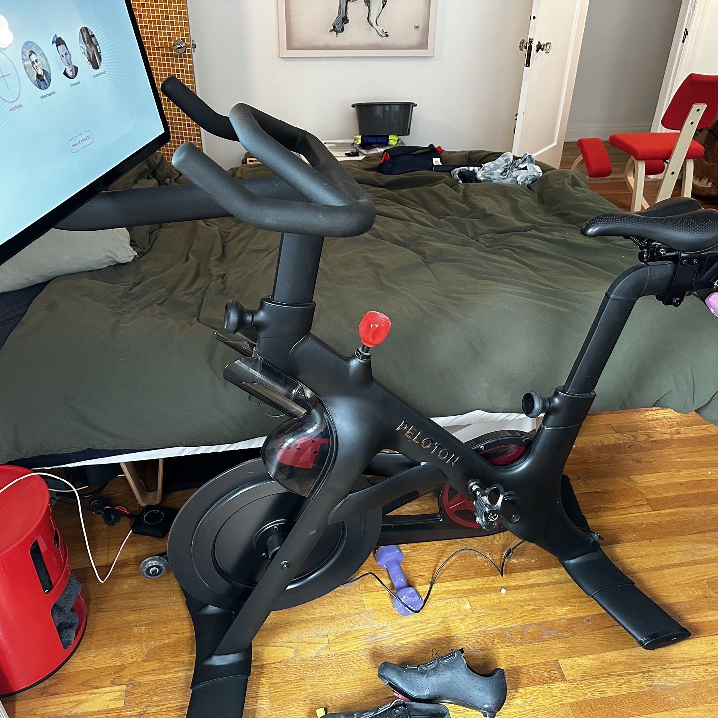 selling lightly used Peloton plus great condition! 