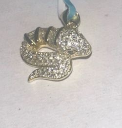 Gold Plated Snake Pendant