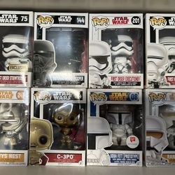Star wars Funko pops 