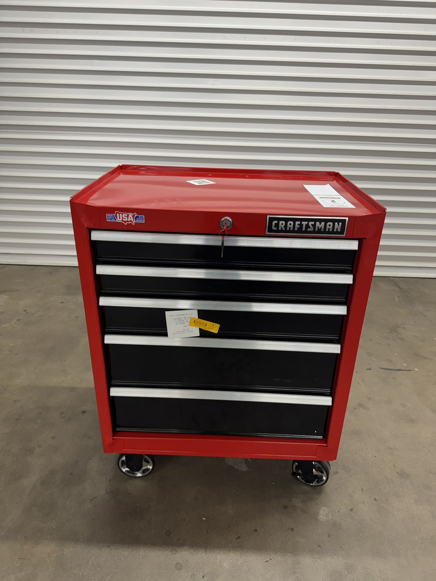 CRAFTSMAN 2000 Series 26.85-in W x 34.27-in H 5 -Drawer Steel Rolling Tool Cabinet ( Red )