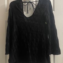 Brand New Black & Chestnut Brown Swim Cover Up Dresses Size S Juniors $6.00 Each 