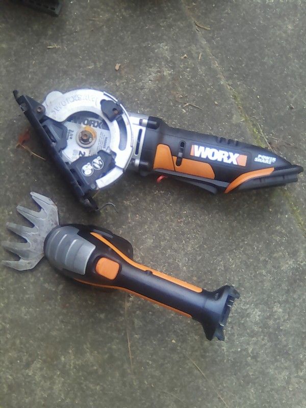 WORX SHEARS & 3 3/8 WORXSAW