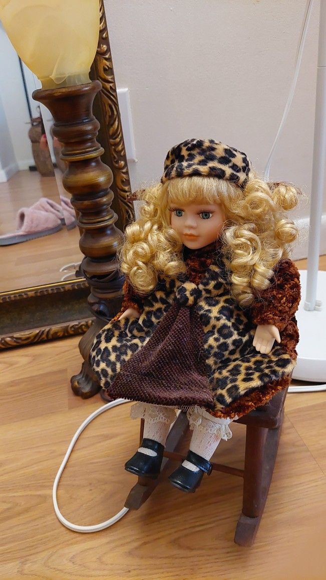 Musical Porcelain Doll
