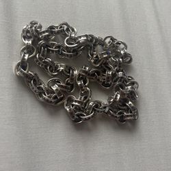 chrome heart chain (with chrome hearts print)