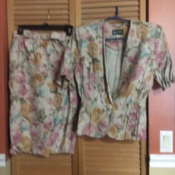 New 3 piece skirt set size 5/6