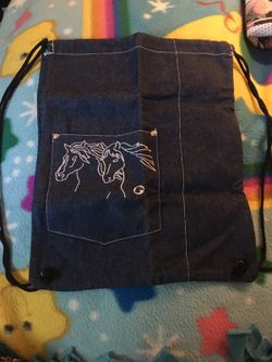Small drawstring backpack