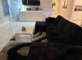 Cloud sofa 3 Pieces + Rug + Coffee table In Special Offer