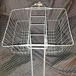 Vintage Wald Twin Rear Metal Bicycle Basket