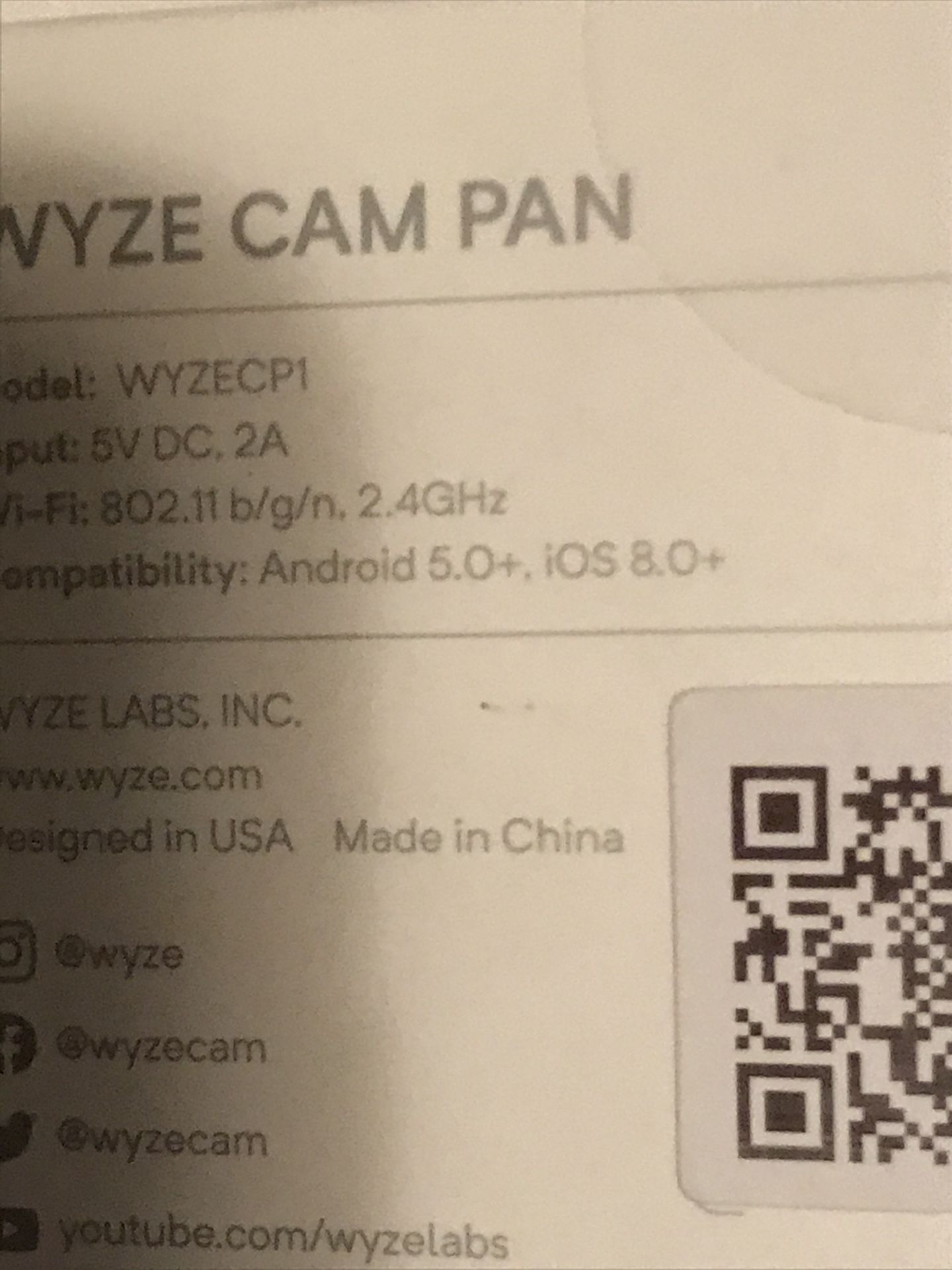 Wyze cam 1080p HD indoor camera