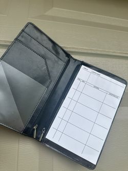 Waitress Server Book Wallet Organizer
