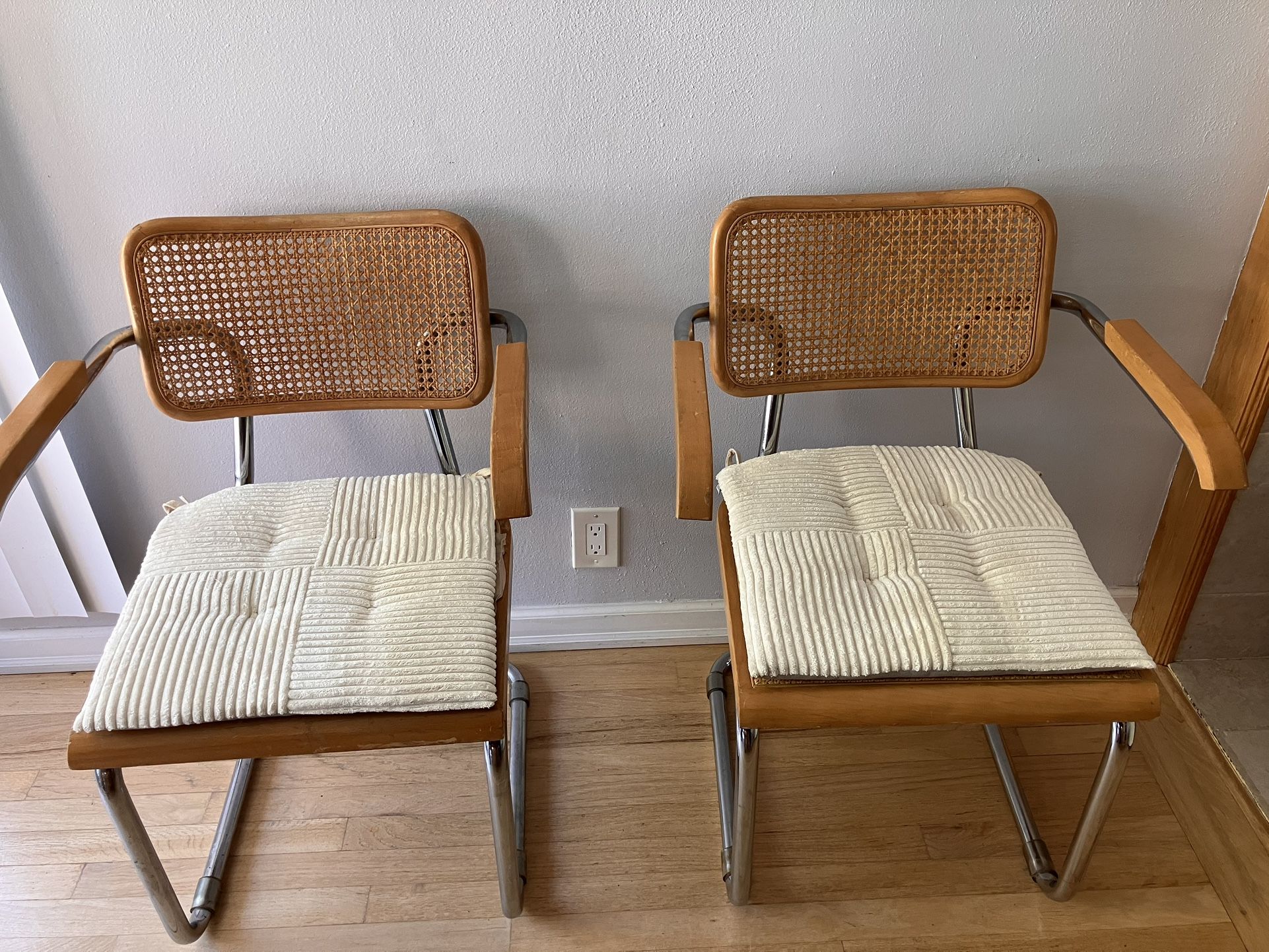 Cesca Cane Back Chairs 1980s