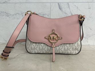 Michael Kors Amy Large Messenger Bag Vanilla Canvas (PO1019066)