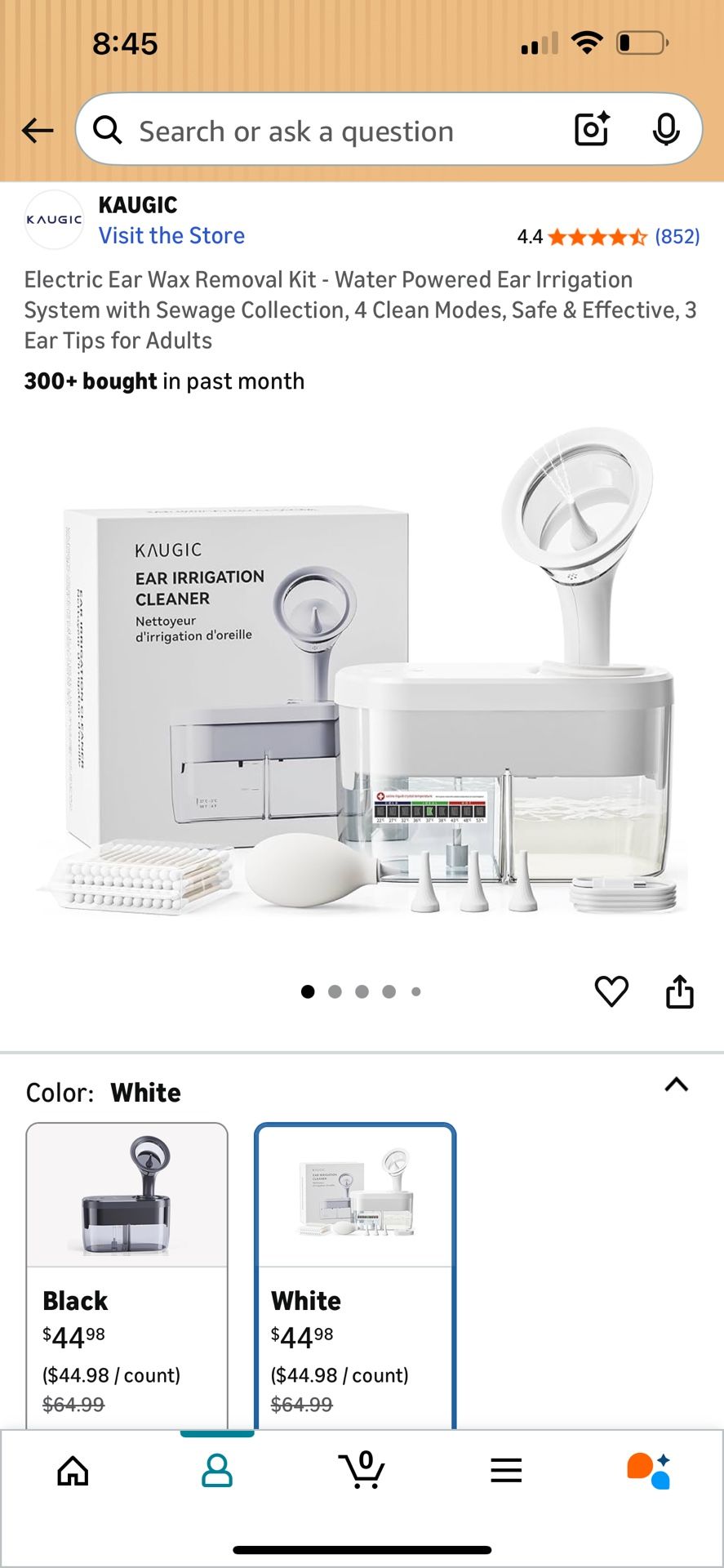 KAUGIC Electric Ear Irrigation Cleaner – Professional Grade
