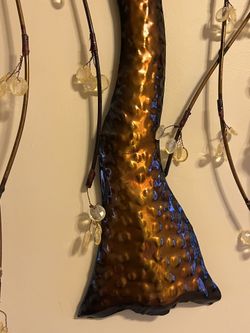 Metal Hanging Tree With Beads