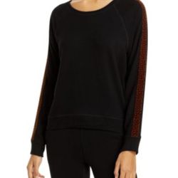 Rails Theo Leopard-Spot Sweatshirt .new with tags.size M.retail $138