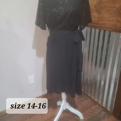 New  Black Dress With Sequins 