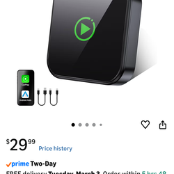 Brand new Wireless CarPlay Adapter for Apple iPhone & Android Auto 2026 Upgrade Mini Design Seamless Auto Connect USB Plug & Play Converts Wired to Wi