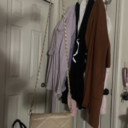 Bebe Sophia crossbody bag in a quilted taupe color