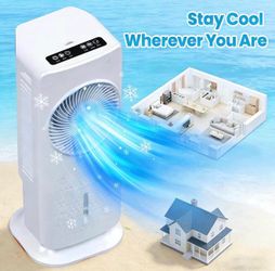 Portable Air Conditioner with 3 Modes & 3 Speeds, 1.5 Gal Evaporative Air Cooler