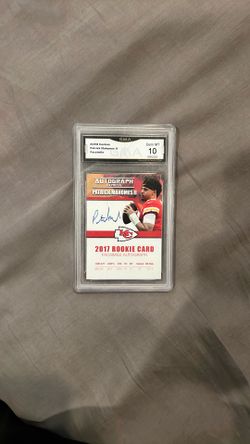 GMA graded 10 Patrick Mahomes Rookie Card