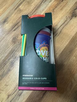 Hawaii Starbucks Cold Cup Set Birthday Gift