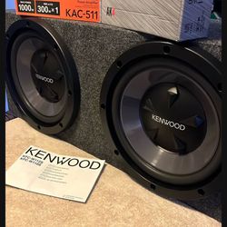 New Kenwood 12” Dual Subwoofer 🔊 Package