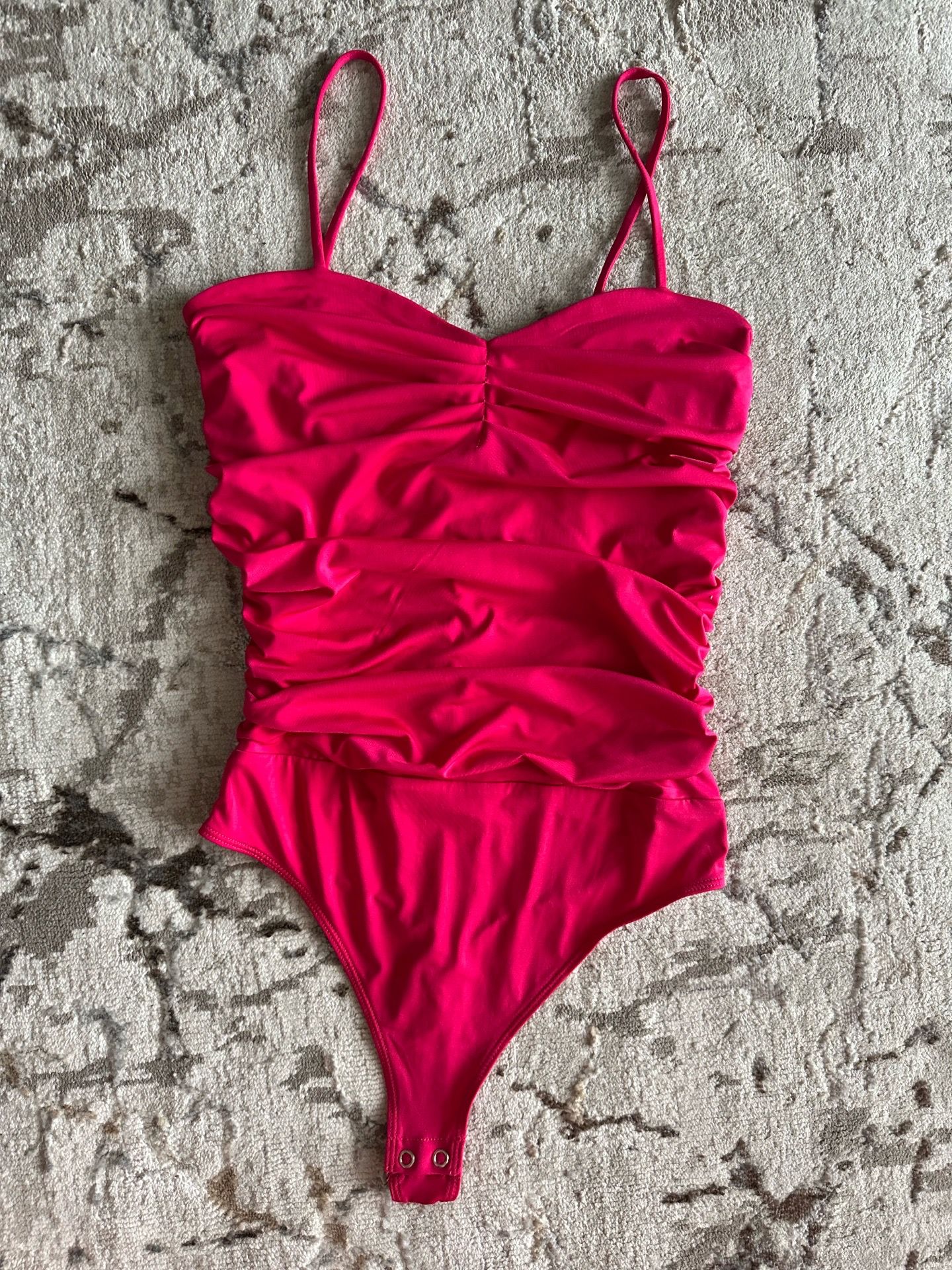 Hot pink bodysuit Express top size small