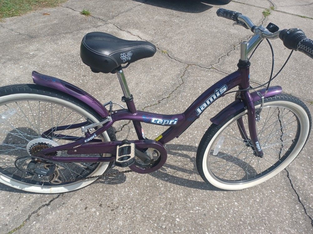 New Jamis Capri 7 speed Cruiser Bike bicycle Medium frame with 24" Tires bought and not used - $80 FIRM 