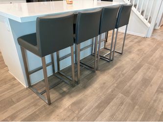4 Gray Barstools