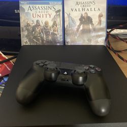 Ps4 Slim 1tb With One Controller And 2 Games 