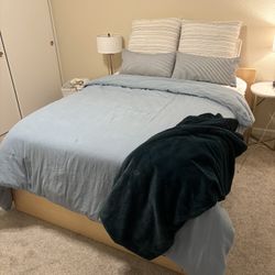 Full Size Bed Frame & Mattress Set