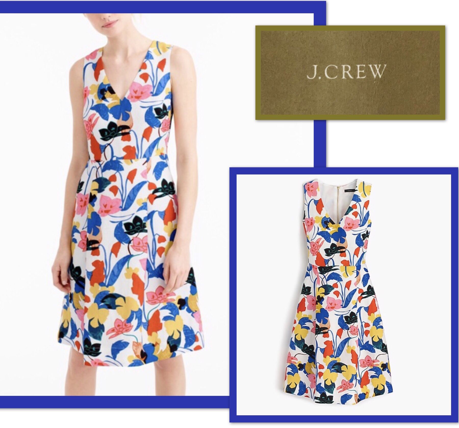 J.Crew Floral Dress size 0