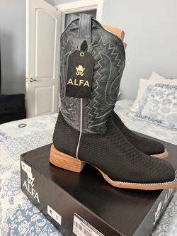 Cowboy Boots Alfa Western Wear Python Print