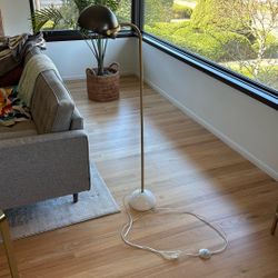 West Elm Floor Lamp With Marble Base