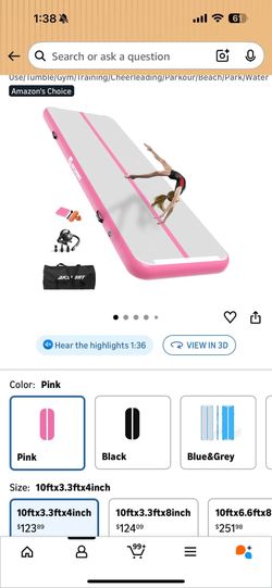 Kids tumbling mat