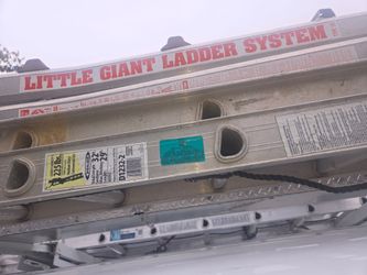 32ft and 20ft extension ladder and 6ft fiberglass ladder