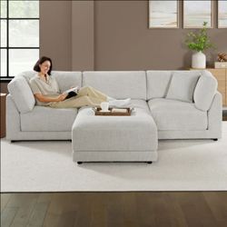 Dayna 4-piece Fabric Modular Sectional