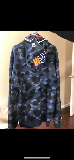 Bape hoodie full zip up